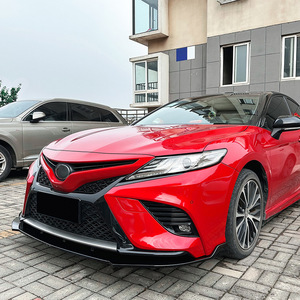 ลิ้นกันชนหน้า Toyota Camry ปี 2018-2020 สีดำเงา ลายคาร์บอนไฟเบอร์ วัสดุ ABS - Product Image 3