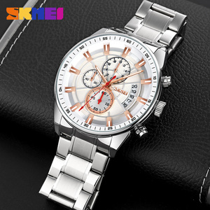 SKMEI 9285 Reloj de pulsera resistente al agua luminoso para hombre de lujo Reloj de cuarzo real analógico Resistente al agua Crono de 3 bar - Product Image 5