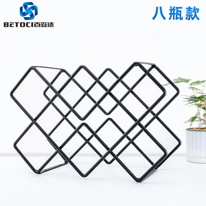 Betoci Wine Rack 5 8 Bottle Cold Rolled Steel Minimalist Kitchen Living Room Storage Display Rack - Product Image 3