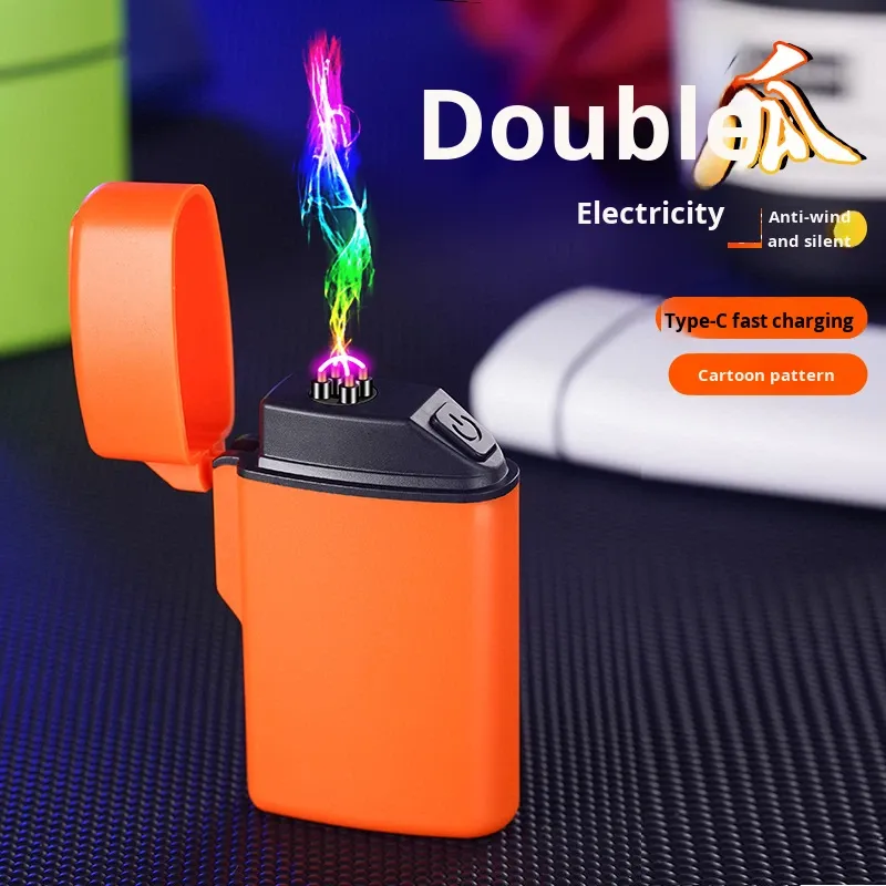 Dual Arc Metal Electronic Cigarette Lighter