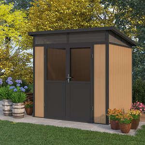 M Series Economical Umwelt freundlicher WPC-Gartens chuppen im Freien Formaldehyd freier Garten Kunststoff-Werkzeug raum - Product Image 2