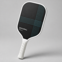 Raquette de pickleball Lingjun, design minimaliste en grille, fibre de carbone brute T700, 16 mm, norme USAPA, raquette professionnelle personnalisée pour adultes, entraînement