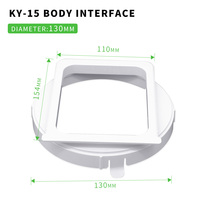 Kit d'adaptateur de tuyau d'évacuation carré pour climatiseur portable, pièces de climatiseur, usage domestique, marque RJ, matériau ABS, écologique