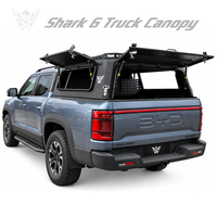 Auvent en aluminium tout-terrain pour BYD Shark 6 4x4 double cabine, coque rigide de camping avec plateforme de toit
