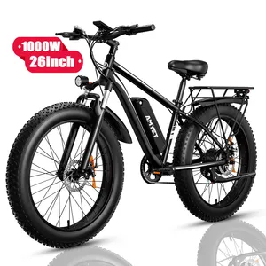 Ons Eu Magazijn 26Inch Fat Tire Ebike 1000W Elektrische Fiets Met 48V 15ah Batterij E Fiets Elektrische Mountainbike