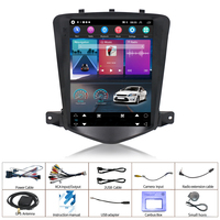 Hikity Radio mobil Stereo Android, untuk Chevrolet Cruze J300 2008 - 2012 9.7 ", Radio mobil/Android Auto/GPS/WiFi gaya Tesla pabrik OEM
