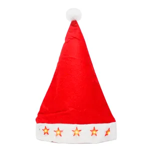 2023 Die beliebtesten Produkte Led Light Up Filz Weihnachts baum Hut mit Licht