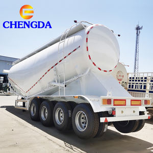Semi-remorque à ciment en vrac <span class=keywords><strong>de</strong></span> haute qualité CHENGDA avec suspension à ressorts à lames et 4 essieux - Product Image 2