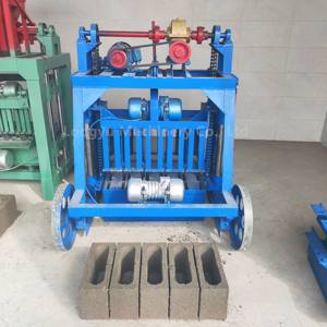 Yeni tip tuğla yapma makineleri harç çimento blok tuğla yapma makinesi büyük tekerlek mobil içi boş tuğla makinesi - Product Image 6