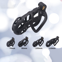Cage de chasteté masculine en résine, moulée en une seule pièce, faite à la main, design 3D, vente en gros