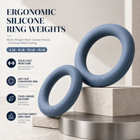 Haltères en fonte recouverts de silicone avec logo personnalisé, vente en gros, 5lb, 10lb, 15lb, ergonomiques, pour la remise en forme à domicile