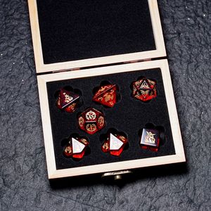 Tùy chỉnh 7-lỗ gỗ xúc xắc hộp DND & RPG xúc xắc trường hợp hình chữ nhật lưu trữ bằng gỗ trường hợp đối với trang sức hạt & Trò chơi xúc xắc cup - Product Image 5