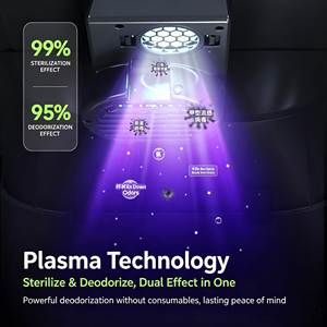 Caja de Arena Desodorizante ChongxinIOT con Pantalla, Eliminación de Olores por Plasma, Bandeja de Acero Inoxidable para Gatos Grandes, Caja de Arena Inteligente - Product Image 6