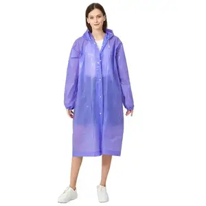 HDSS热卖Eva透明雨衣Pe一次性促销广告雨衣男女通用应急雨衣