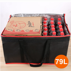 Sac <span class=keywords><strong>Isotherme</strong></span> XXXL <span class=keywords><strong>pour</strong></span> Livraison de Plats Chauds/Froids, Traiteur, Pizza, Épicerie & Fêtes – Sac Glacière Non Tissé - Product Image 5