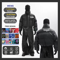 Blouson d'hiver noir personnalisé pour homme, style punk, coupe-vent, rembourrage en duvet de canard, matelassé, grande taille, court