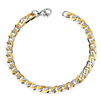 Bijoux Hip Hop tendance, collier plaqué or 18 carats, bracelets, chaîne à maillons cubains, ensemble de bijoux en acier inoxydable pour hommes