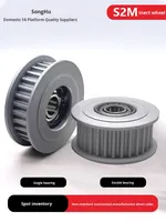 Poulie de synchronisation SH-AHTF40S2M040-5 en aluminium OEM S2M60 à dents, roue tendeuse de guidage réglable