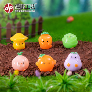 Ornements de canard en résine miniature style dessin animé pour décorations de bureau et de voiture - Product Image 2