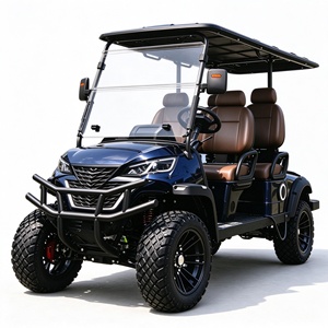 Golf Cart Elettrico a 6 Posti (<span class=keywords><strong>4</strong></span> più 2) Rialzato per Resort Turistici e Comunità - Product Image 1