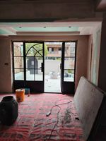 Fenêtre en aluminium à profil mince insonorisée de style français, fabriquée en usine selon la norme CE ISO9001, pour chambre d'hôtel