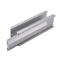Connecteur de rail solaire en aluminium pour système de montage de panneaux solaires photovoltaïques sur toit métallique