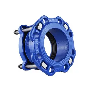 Adaptador de flange universal para tubos de pvc, ferro dúctil DI, ampla gama de flexível, rápido e din pn10