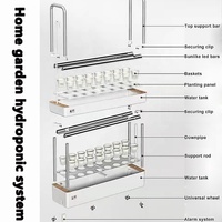 Système hydroponique automatique suspendu blanc pour la maison et le jardin, avec système d'arrosage automatique écologique en plastique ABS pour la culture des légumes