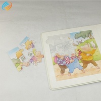 Impression de livres cartonnés pour enfants de qualité supérieure avec puzzles en couleur pour enfants