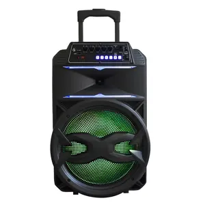 Taşınabilir arabası hoparlör loa ses kutusu kolu açık hoparlör disko ışık ses 12 inç hoparlör kutusu tasarımı