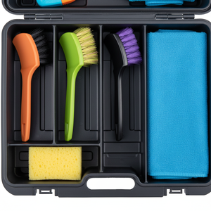 <span class=keywords><strong>Brosse</strong></span> à poils courts CY-TB002-2 en PE/PP/PBT haute densité avec manche en plastique PP écologique, taille idéale pour le préhensionnement des jantes de <span class=keywords><strong>voiture</strong></span> - Product Image 6