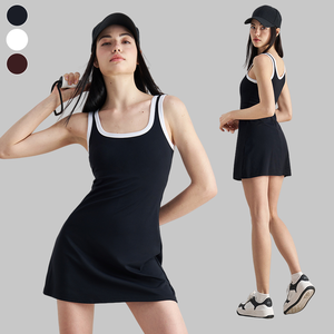 مخصص شعار المرأة النشطة ارتداء اليوغا ارتداءها دنة عادي تنورة قصيرة تجريب الجولف بيسبول تنس تنورة - Product Image 1