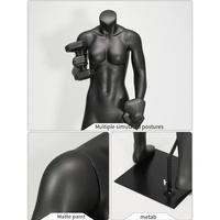 Mannequins masculins musclés grandeur nature pour magasin de vêtements de sport, présentoir de mannequins de fitness de grande taille