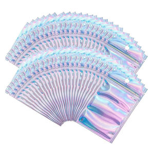 Bolsas con Cierre Hermético a Prueba de Olores, Bolsas de Plástico Mylar con Cierre Hermético Holográfico, Reciclables, Resistentes a la Humedad y al Agua - Product Image 1