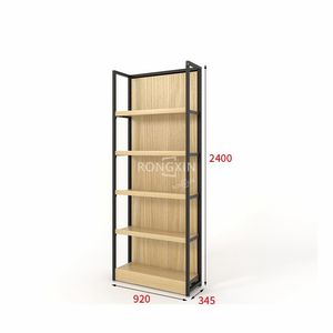 Kunden spezifische hölzerne einseitige Supermarkt Regal Convenience Store Metall Display Racks Holz Gondel Regale für Kosmetik Shop - Product Image 6