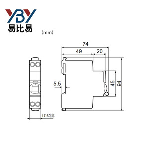 <span class=keywords><strong>Schneider</strong></span> 1P N interruttore in miniatura IDPNa iDPNN iDPNN iDPNH IDPNA C 16A 4.5KA iDPNN D10A iDPNH C40A A9P08606 originale nuovo di zecca - Product Image 4
