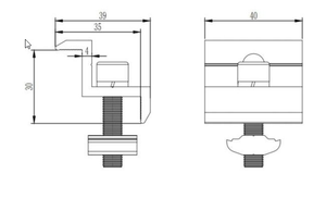 ระบบติดตั้งแผงโซลาร์เซลล์แบบรางขนาดเล็กสำหรับขายส่ง โครงอะลูมิเนียมสำหรับหลังคาโลหะ ติดตั้งง่าย - Product Image 5