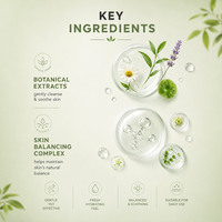Nettoyant Moussant Équilibrant pour le Visage aux Extraits Botaniques – Complexe Équilibrant Cutané – Nettoyage en Profondeur
