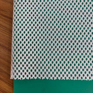 <span class=keywords><strong>Blanc</strong></span> brillant Double oeil Polyester <span class=keywords><strong>tricot</strong></span>é <span class=keywords><strong>maille</strong></span> tissu grand trou <span class=keywords><strong>Plaid</strong></span> motif respirant léger vêtements de sport vêtements serviette sac - Product Image 5