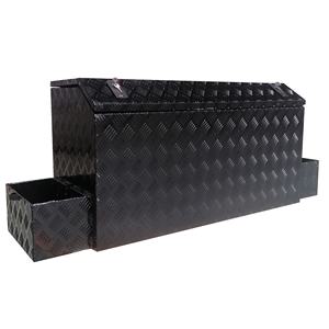 Boîte à outils avant de <span class=keywords><strong>caravane</strong></span> en aluminium avec porte-bidons à deux glissières - Product Image 4