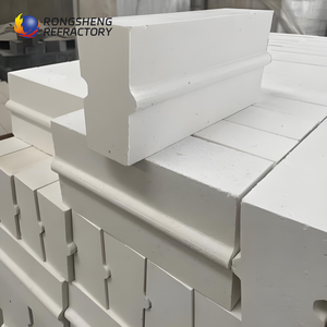 Piezas de corindón blanco de alta pureza, <span class=keywords><strong>precio</strong></span> refractario, 47% corindón, <span class=keywords><strong>ladrillo</strong></span> de fuego para horno de vidrio - Product Image 6