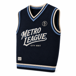 Maillot de basket rétro sans manches style universitaire en tricot - Product Image 4