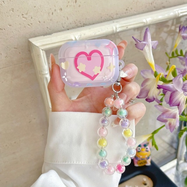 Hot Selling New Color Heart AirPods 1/2/3/4 Generation Apple Headphone Cover Pro/PO3 Headphone case