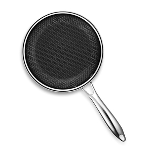 Hiện đại lai triply không dính tổ ong thiết kế thép không gỉ Chảo 8/10/12 inch thân thiện với môi khí cảm ứng Cookware Set - Product Image 6