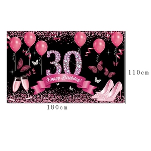 Livraison rapide 100D Polyester 40e anniversaire bannière tapisserie pour décoration intérieure extérieure - Product Image 6