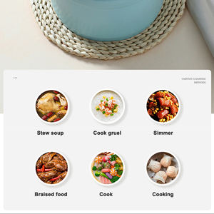 Articles de cuisine en gros, <span class=keywords><strong>Mini</strong></span> casseroles rondes isolées en émail, récipients chauds pour aliments, Pot à soupe, Casserole en porcelaine - Product Image 6