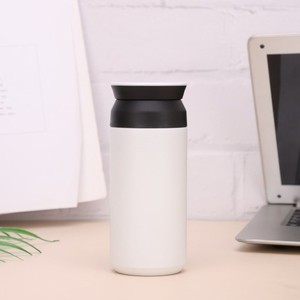 Japanese Flat Lid Handle Cup 350ml 304 Stainless Steel Double Wall <b>Insulated</b> <b>Mug</b> for Outdoor Sports Travel Gift - Product Image 5