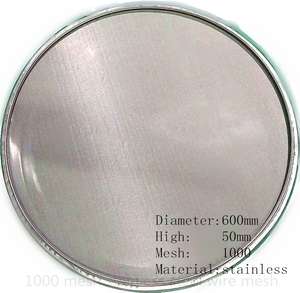 1000 <b>Mesh</b> 600mm Stainless Steel Woven Test Sieve for Precision Lab Sieving - Product Image 1