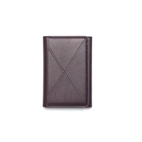 Portefeuille multifonction en cuir PU à triple pliage avec clip magnétique puissant pour cartes de crédit et support de téléphone