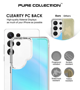 เคสเคลือบสีน้ำเงินสำหรับ Samsung Galaxy S26 Ultra S25 Edge S24+ S23 <span class=keywords><strong>FE</strong></span> S22 Plus <span class=keywords><strong>S21</strong></span> เคสโทรศัพท์แบบใส TPU นิ่ม กันกระแทก แข็งแรง ทนทาน - Product Image 5